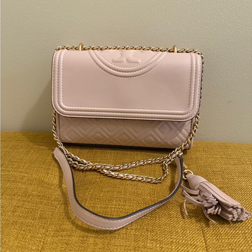 Tory Burch Fleming Convertible Pink Shoulder Bag